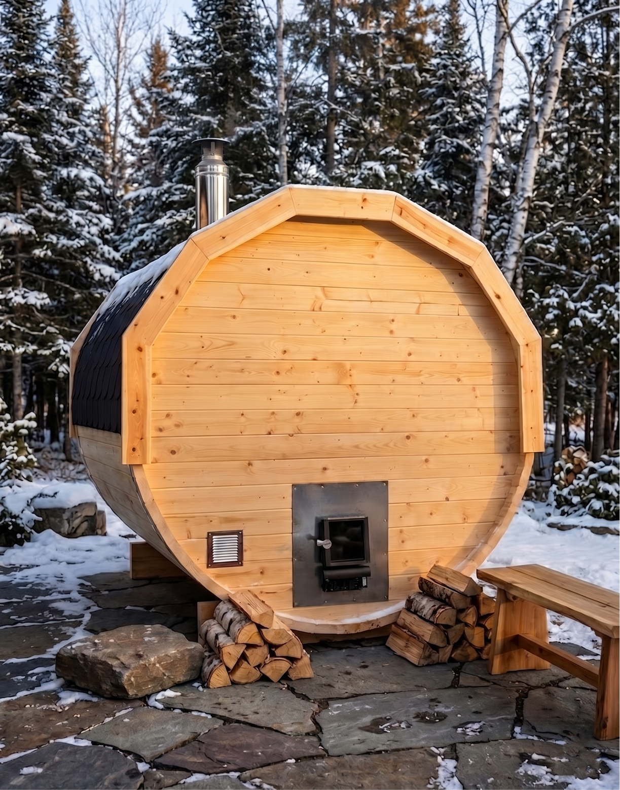 Sauna ogrodowa 2m tył