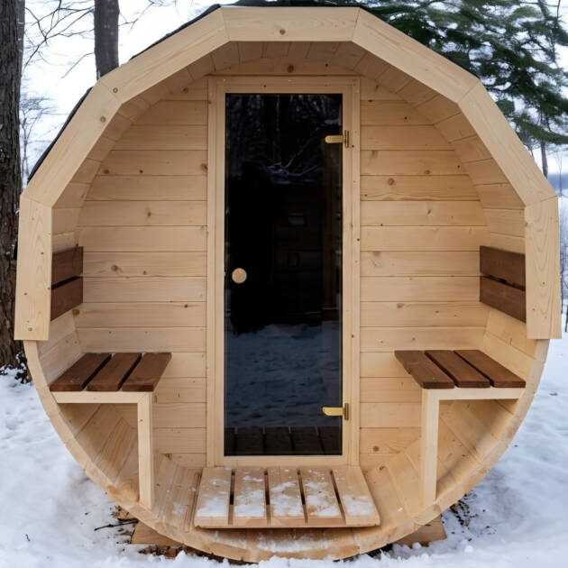 Sauna ogrodowa 2.80 m z przedsionkiem
