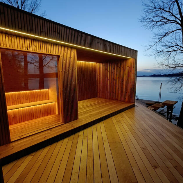 Sauna Ogrodowa LUX Z MIEJSCEM NA BALIE